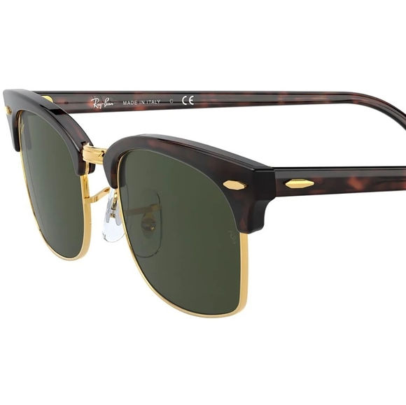 Ray Ban Clubmaster Green G15 Lenses RB3016 Tortoise Frame - Picture 8 of 15